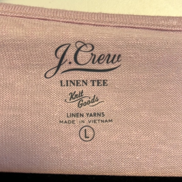 J. Crew Linen Tee Shirt - Picture 2 of 3